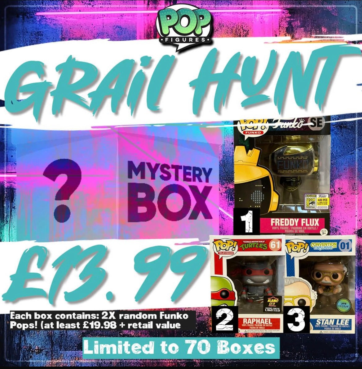 2 Funko Pop Mystery Box Grail Hunt!