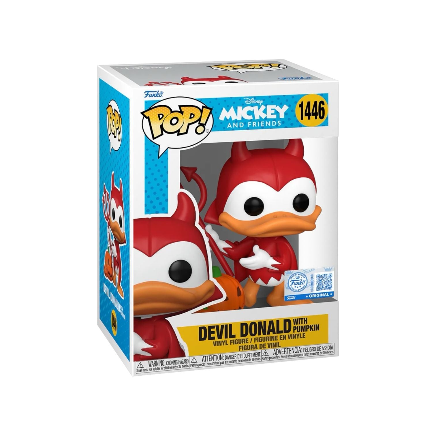 Devil Donald with Pumpkin #1446 Funko Pop - Mickey and Friends - Funko Exclusive