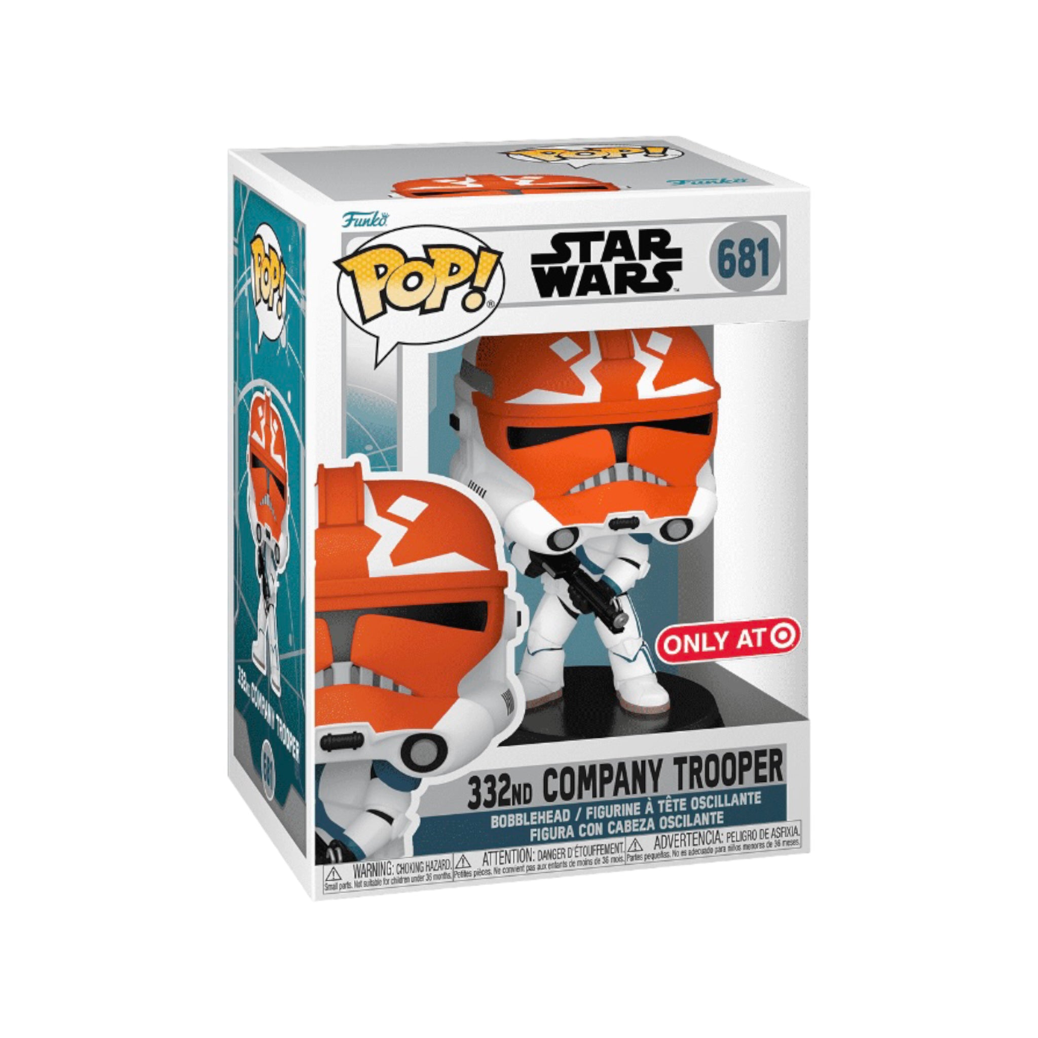 Star Wars: Ahsoka Trooper #681 Funko Pop! figure, exclusive to Target, showcasing a unique design for fans.