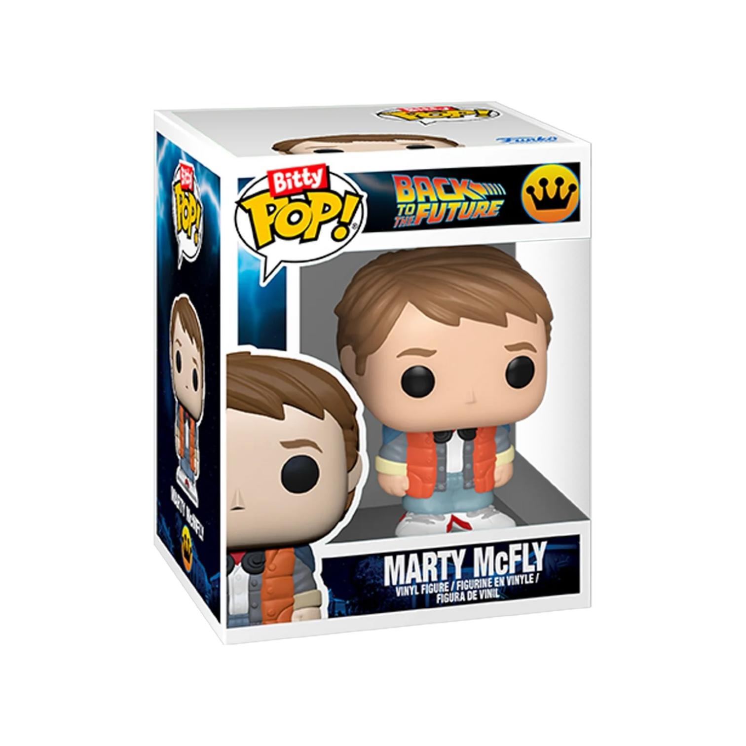 Marty McFly and Time Machine Funko - Bitty Pop Ride - Back to the Future - PREORDER