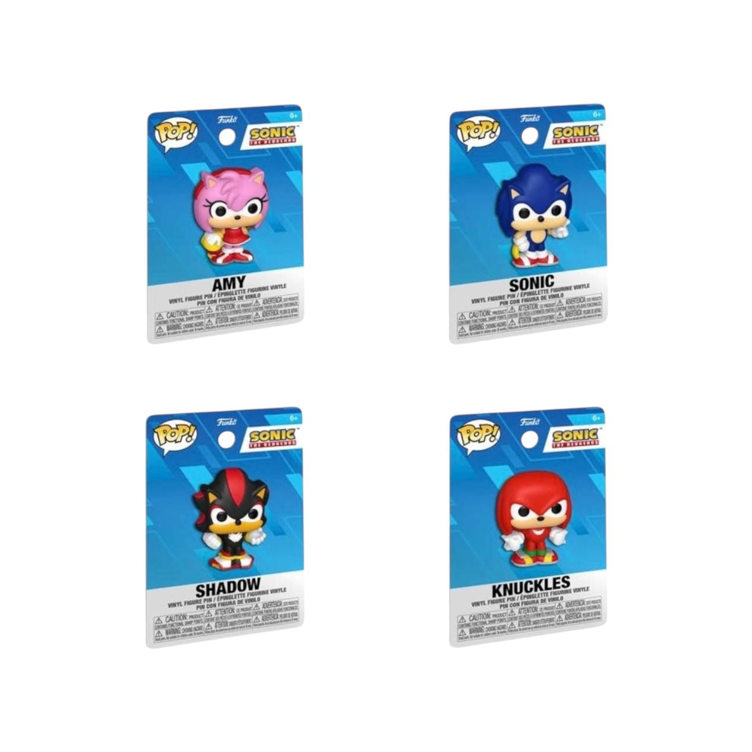 Sonic the Hedgehog Funko Pop PVC Pins