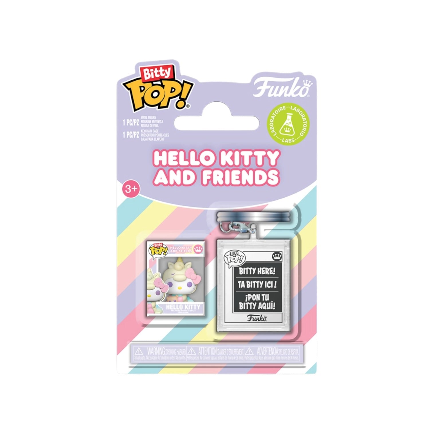 Hello Kitty Unicorn Bitty Pop and Accessory Funko Keychain - Hello Kitty - PREORDER