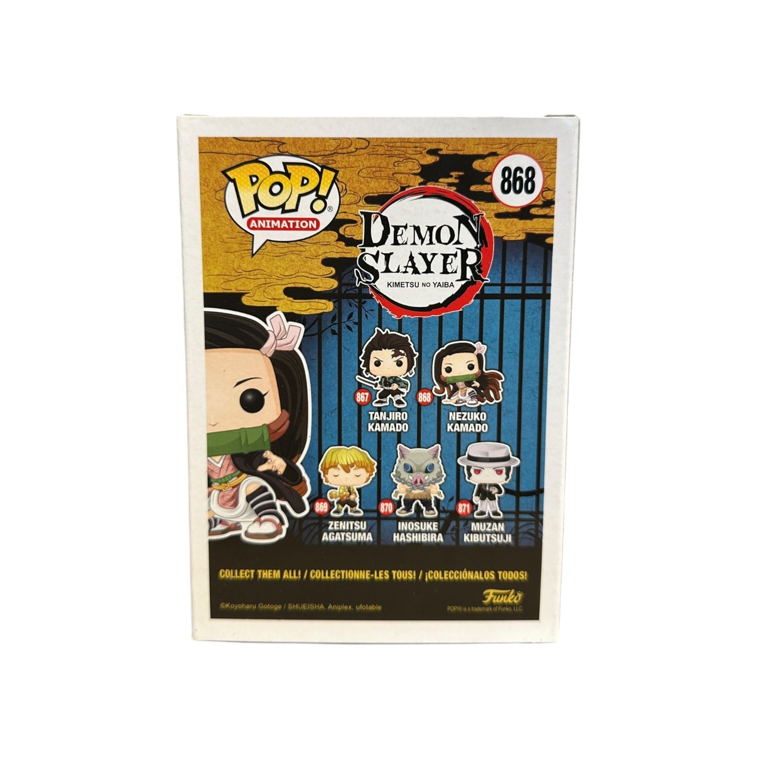 Abby Trott Signed Nezuko Kamado #868 Funko Pop! - Demon Slayer Back