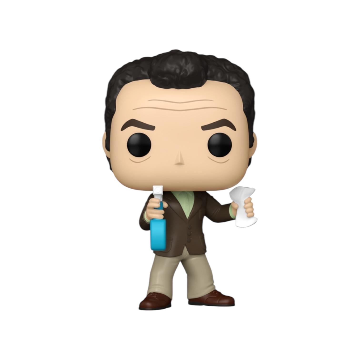 Funko Pop! vinyl figure of a character holding a blue object and a white beaker on a white background