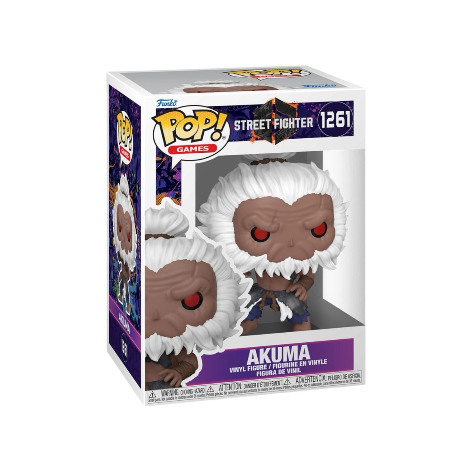 Funko Pop! vinyl figure of Akuma from Street Fighter in packaging