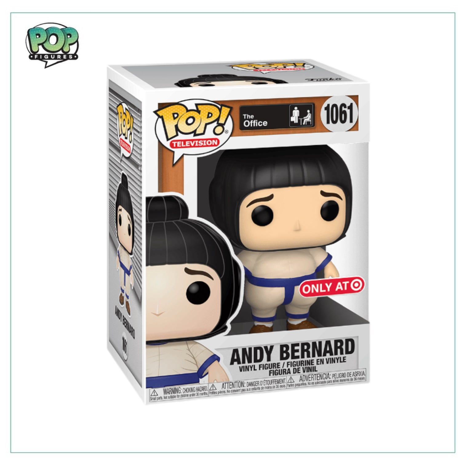 Andy Bernard Funko Pop! from The Office, Target Exclusive, featuring vibrant colors and detailed design, perfect for collectors.