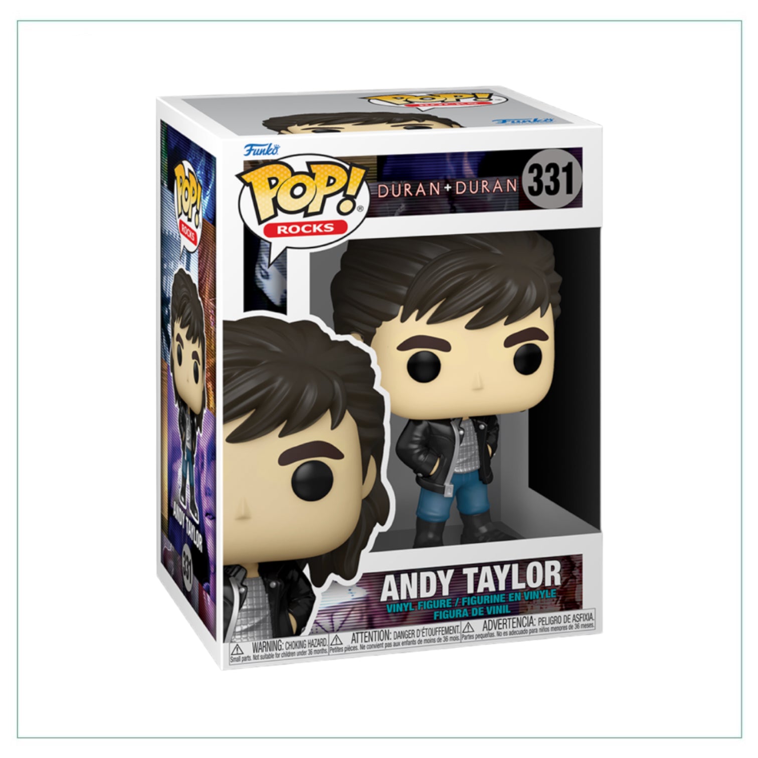 Funko Pop! Rocks Andy Taylor #331, showcasing a colorful collectible figure of the beloved character in a fun pose.