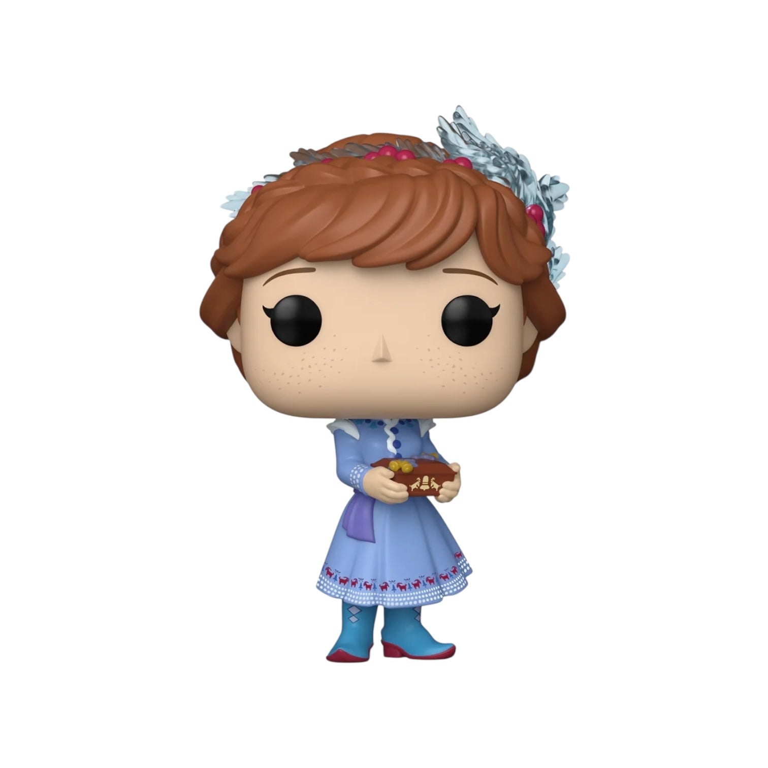 Funko Pop! vinyl figure of a character in a blue dress with a white background