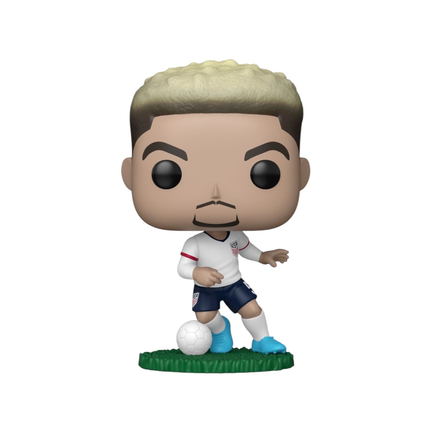 Funko Pop! vinyl figure of a soccer player with a white jersey on a white background