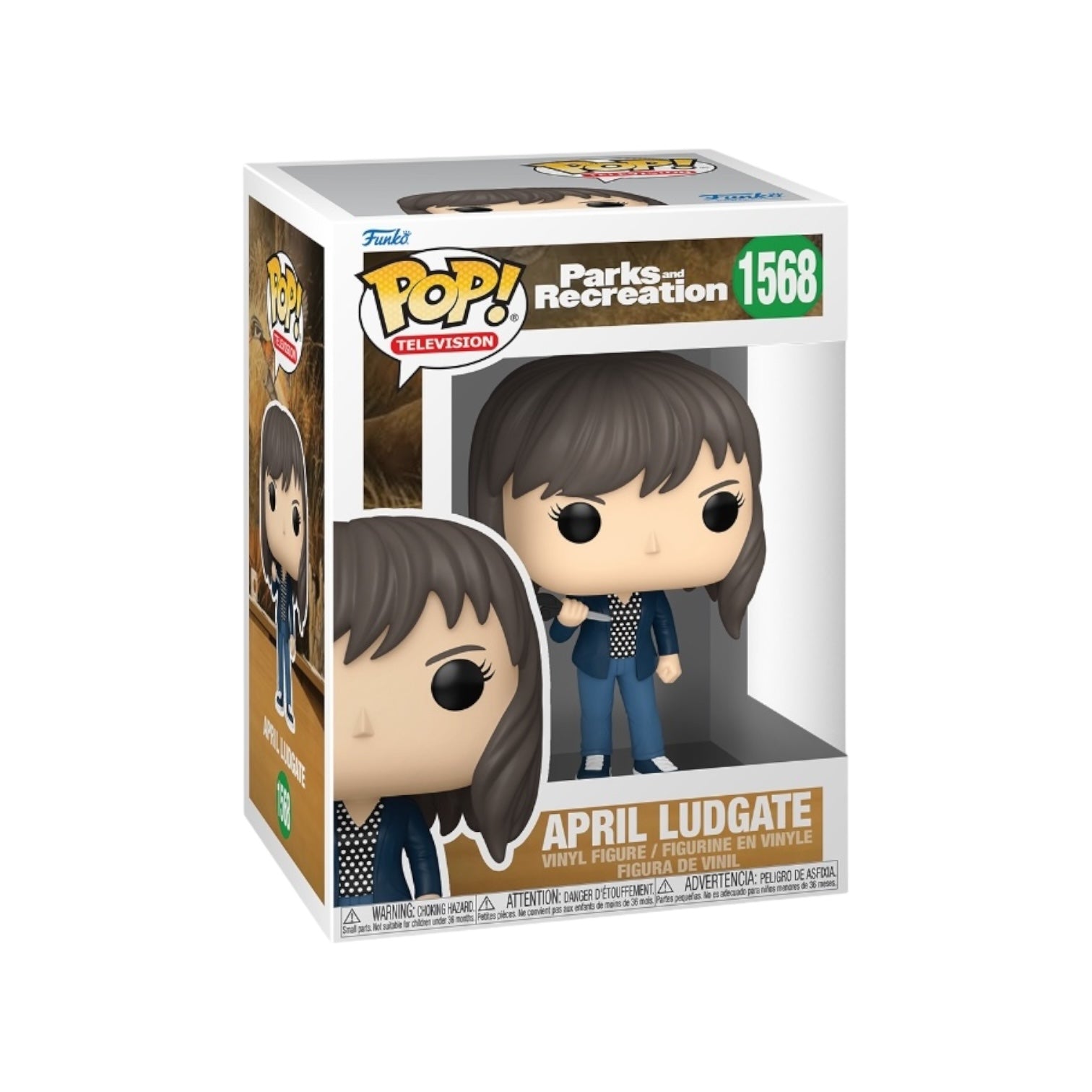 Funko Pop! figure of April Ludgate from Parks and Recreation, showcasing her signature style and quirky personality.