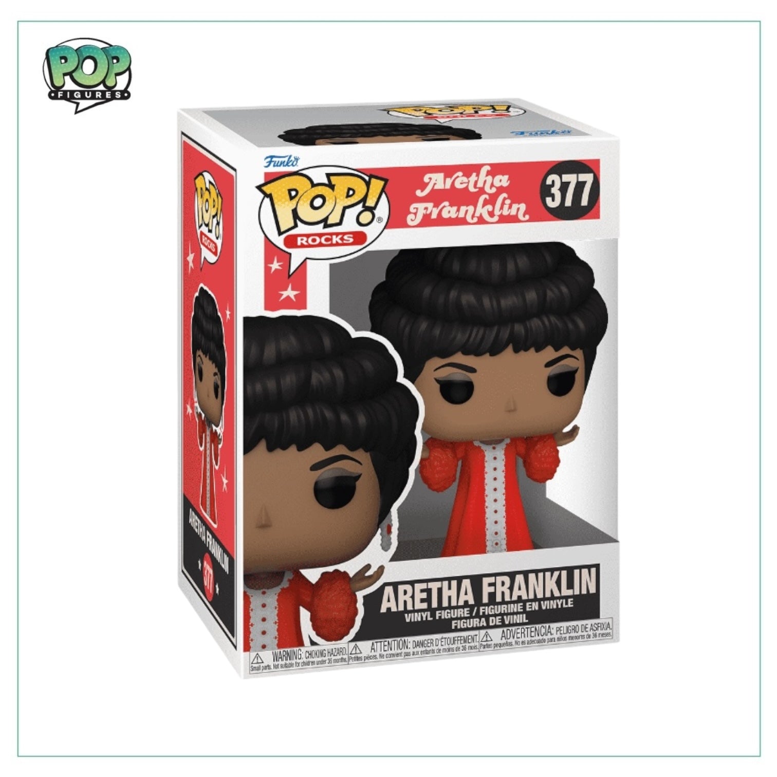 Aretha Franklin Funko Pop! figure, capturing the legendary singer's essence in a fun and collectible format.