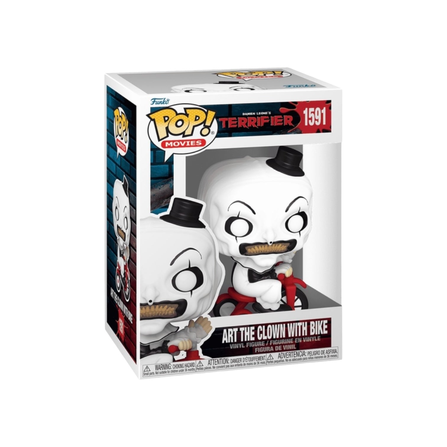Art The Clown with Bike #1591 Funko Pop! - Terrifier Box