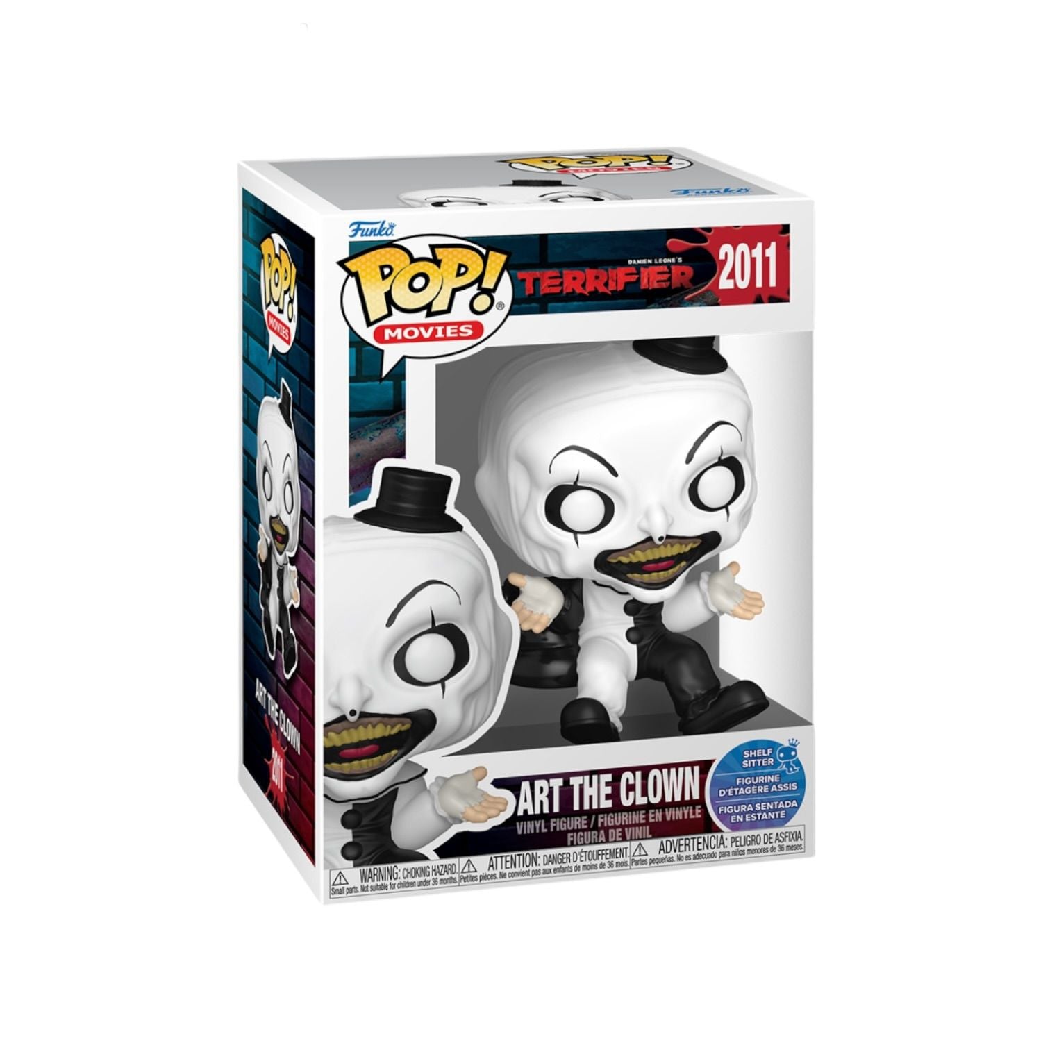 Funko Pop! Movies Terrifier Art The Clown figure packaging on a white background