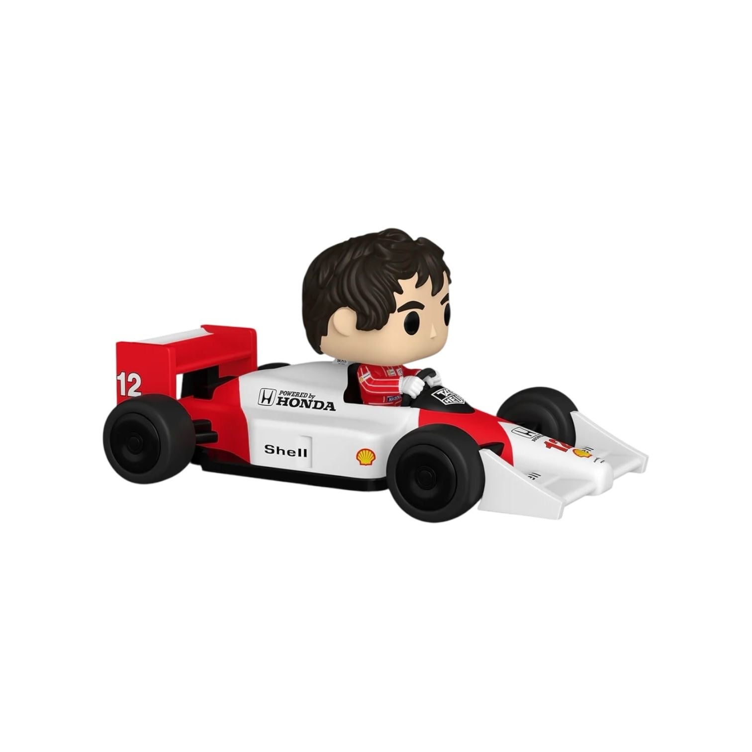 Ayrton Senna is looking to take first place in your collection! Put the pedal to the metal and add this McLaren motorist to your Racing collection as this POP! Ride