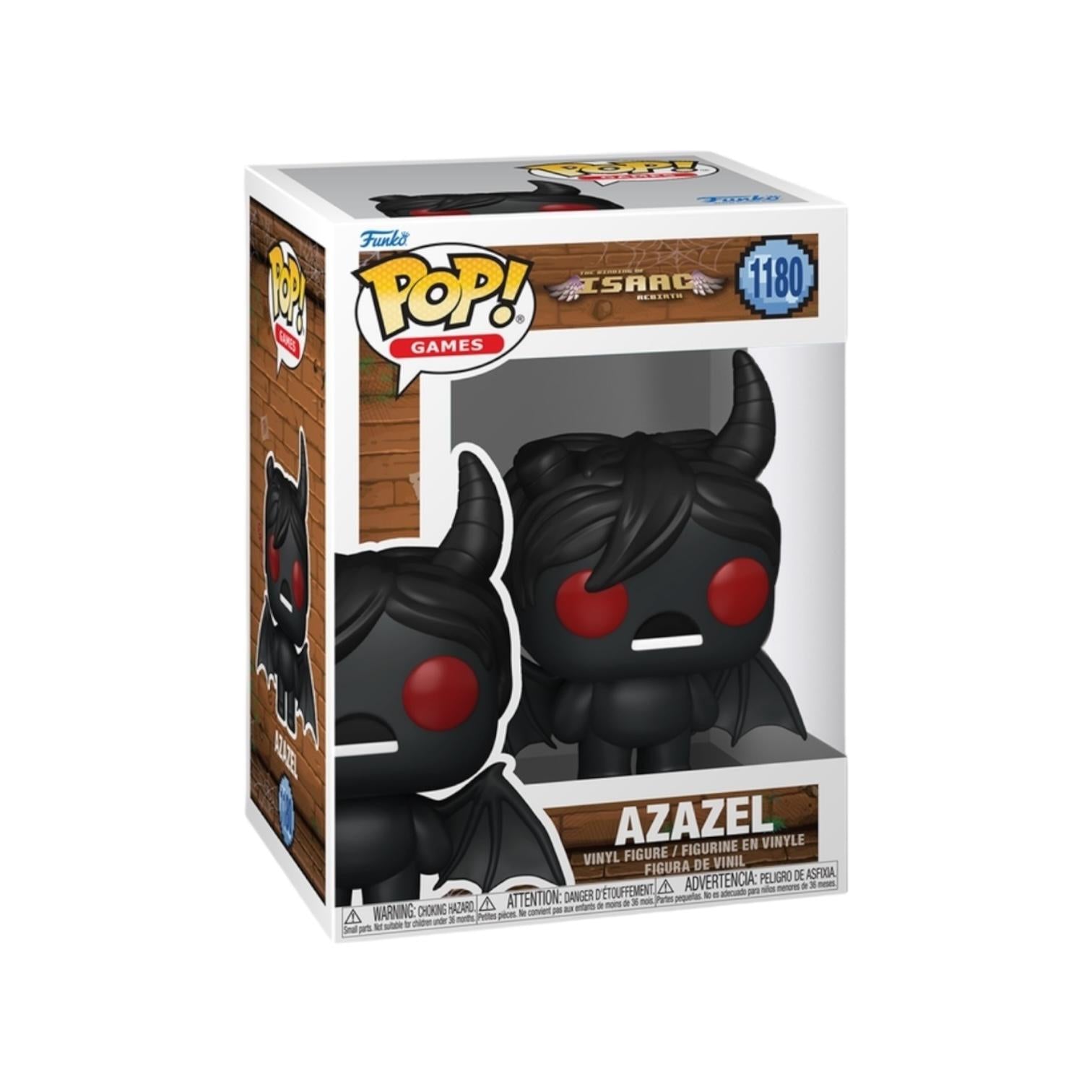 Funko Pop! vinyl figure packaging of Azazel from the game Sackboy on a white background