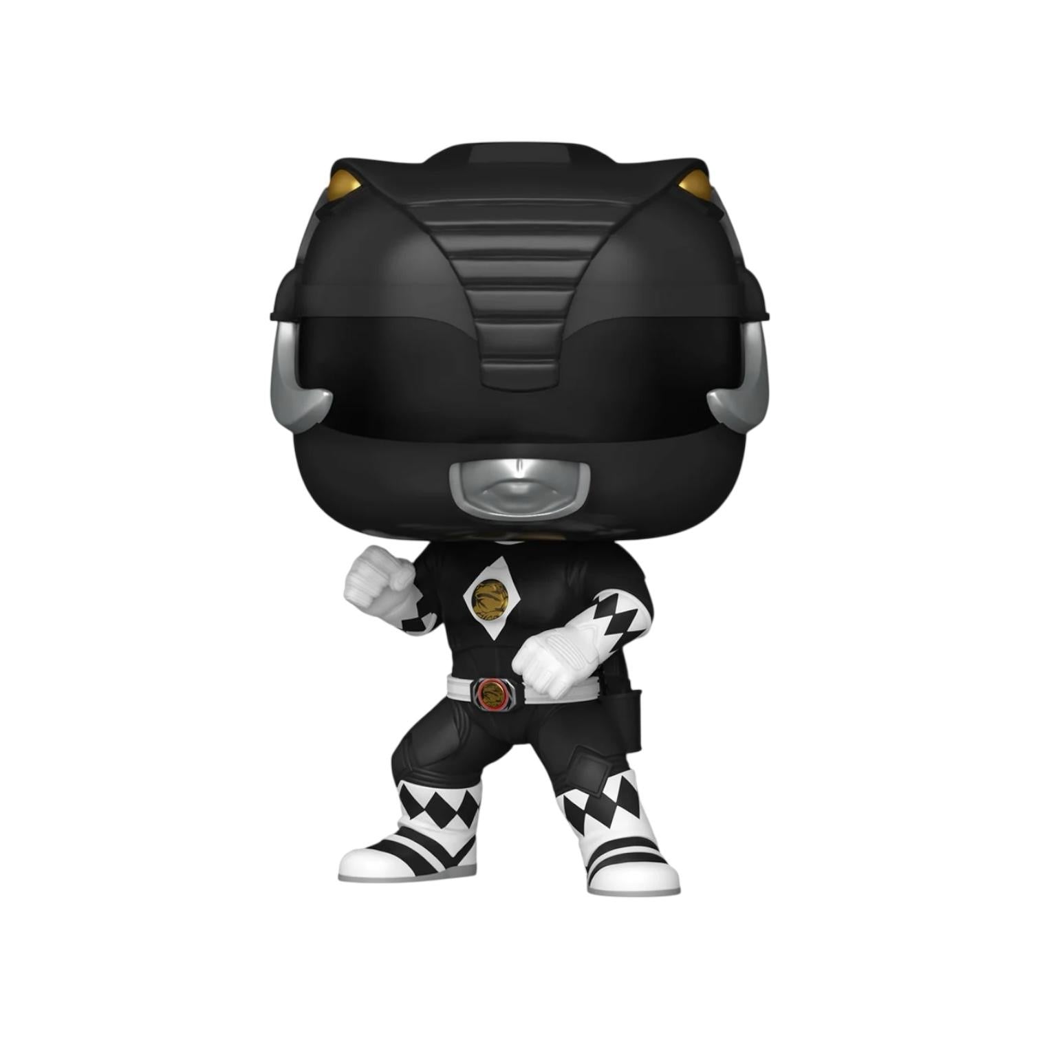 Black Ranger in his black power ranger suit ready to for attack in Standing in his battle stance