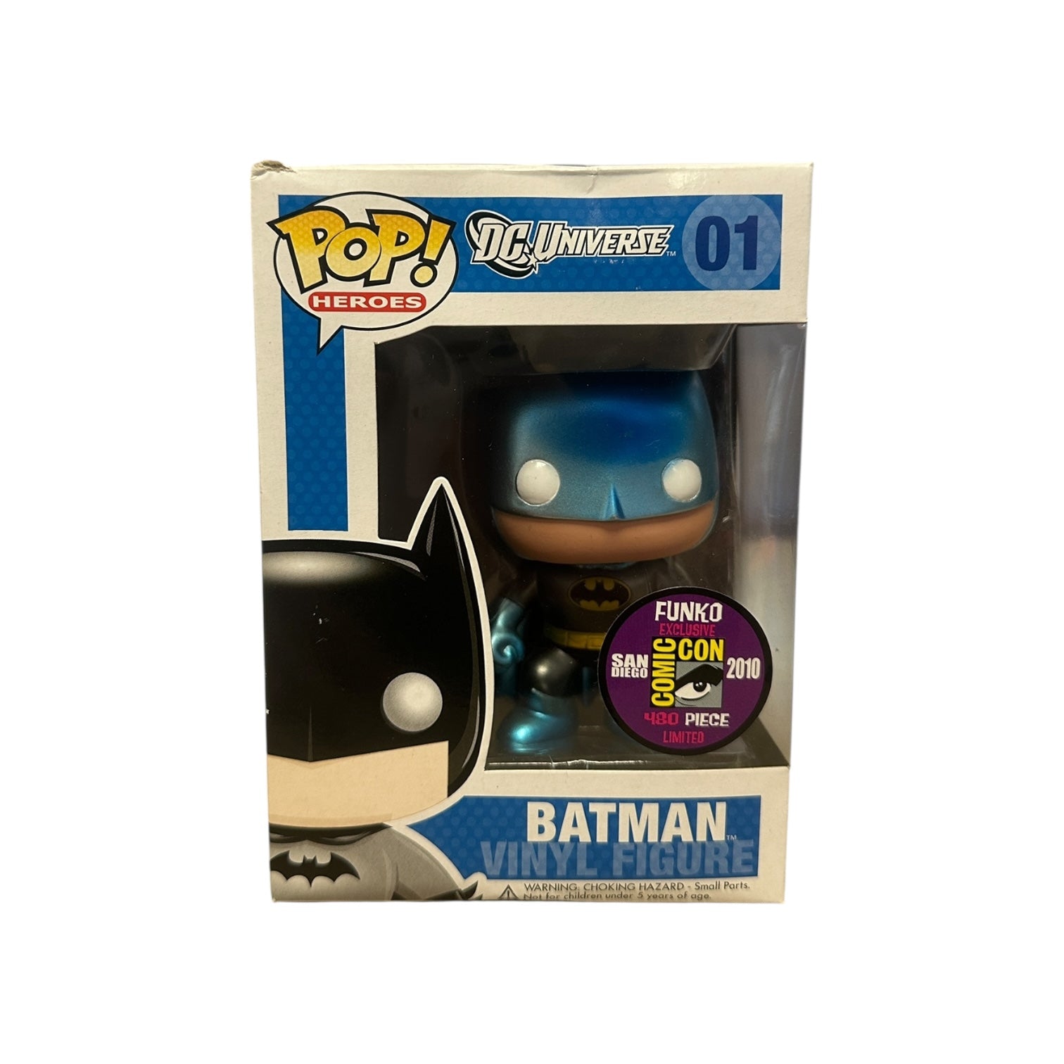 Funko Pop! Batman vinyl figure in packaging with DC Universe branding