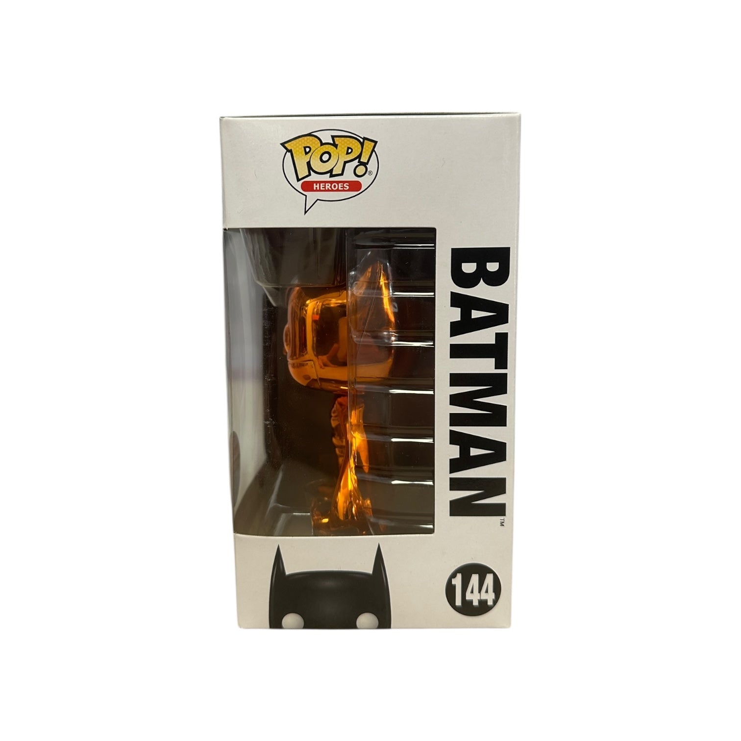 Funko Pop! Batman figure in packaging with visible logo and number 144