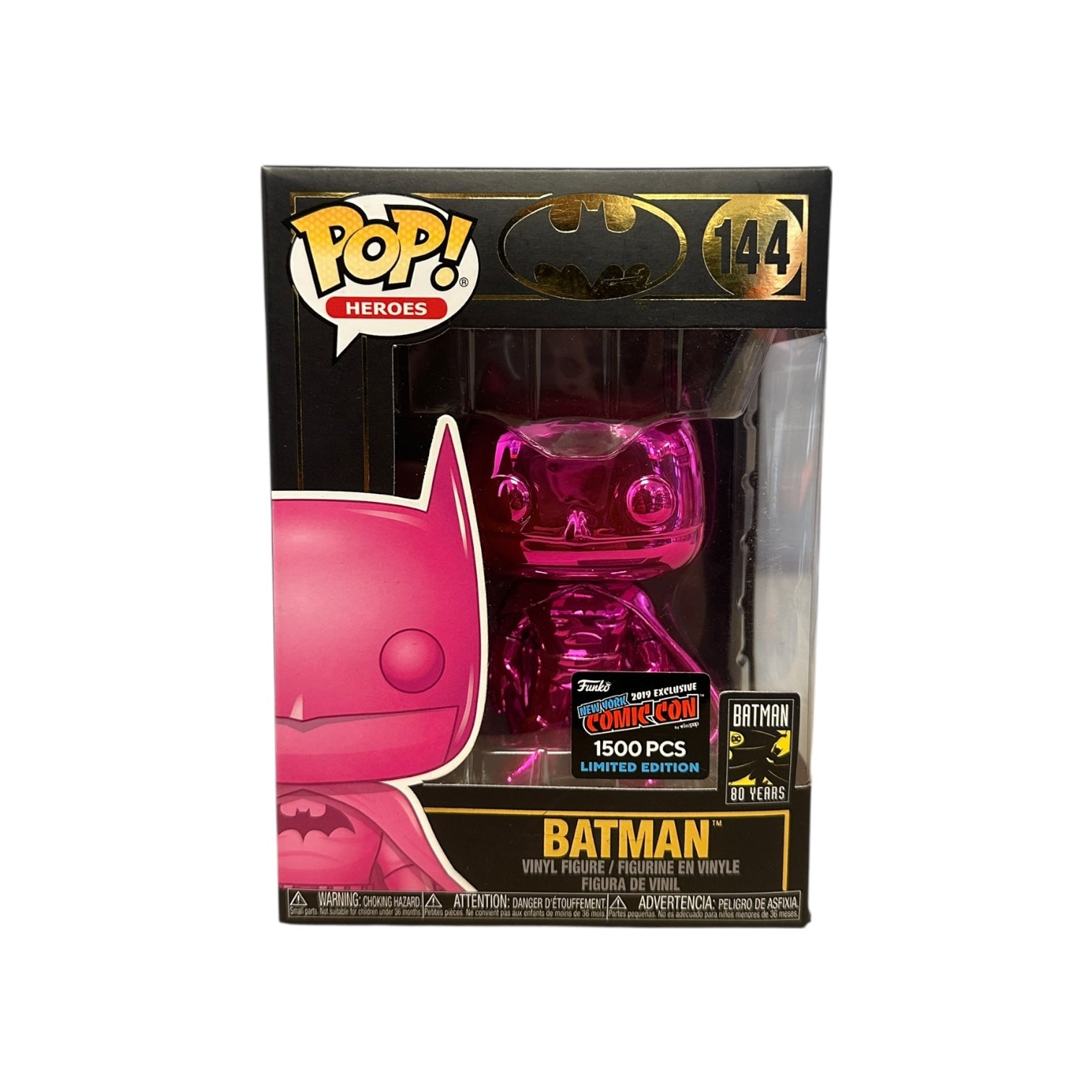 Dc Super Heroes Batman Batman Funko Pop 144 Batman (Pink Chrome