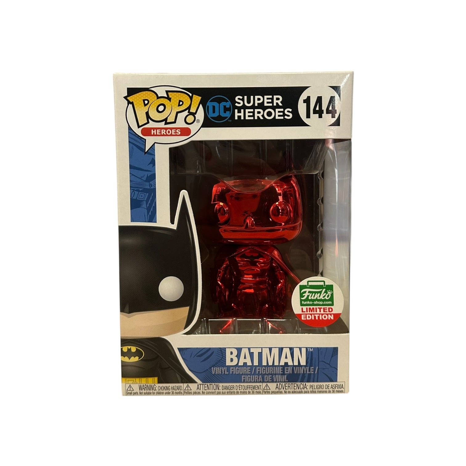Batman (Red Chrome) Funko Pop DC Super Heroes Funko Shop
