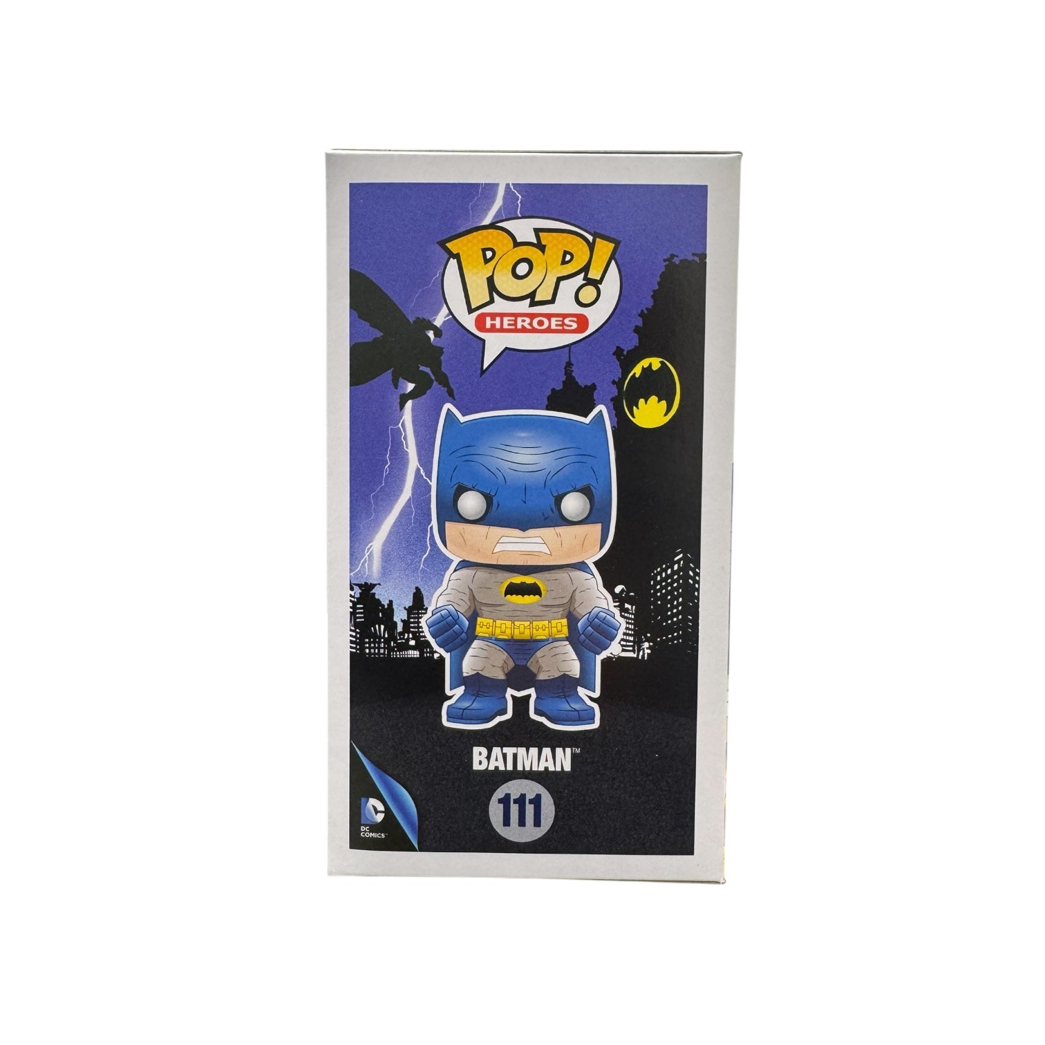 Batman The Dark Knight Returns Funko Pop! #111 Side of box.