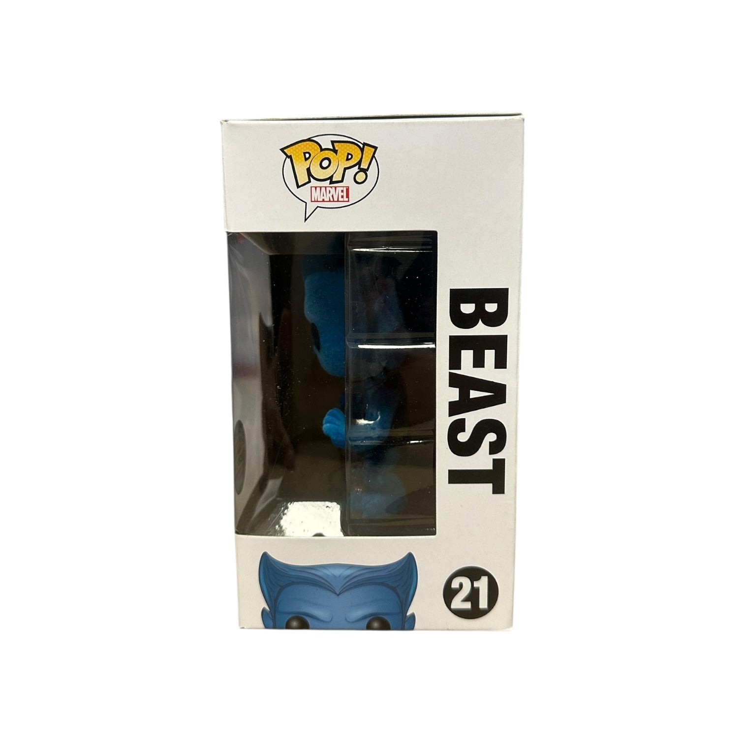Funko Pop! Marvel Beast figure packaging on a white background