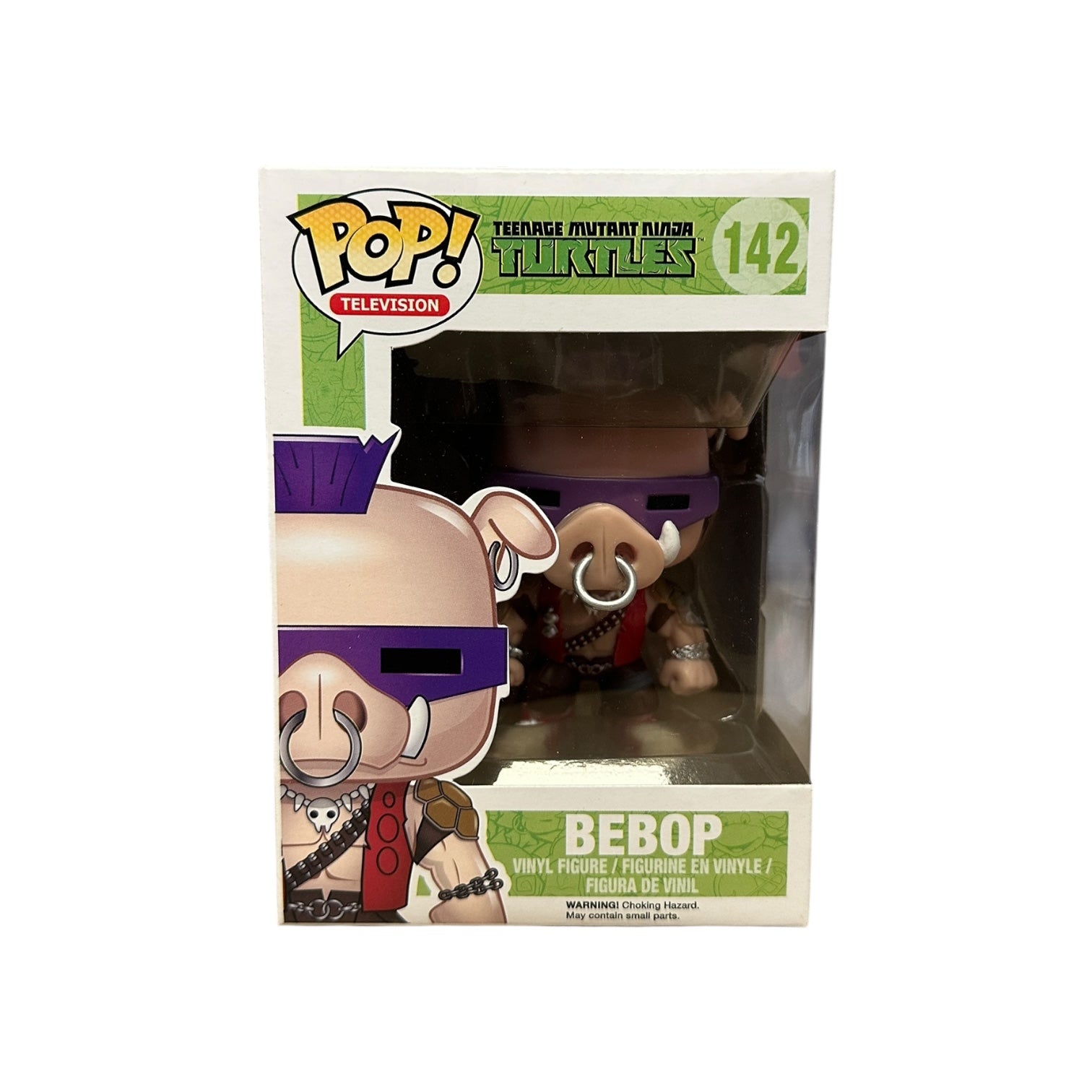 Funko Pop! Teenage Mutant Ninja Turtles Bebop vinyl figure packaging on a white background
