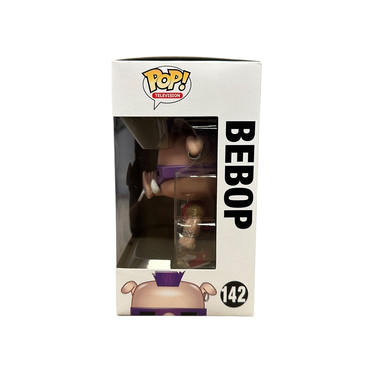 Funko Pop! vinyl figure packaging with 'Bebop' branding on a white background