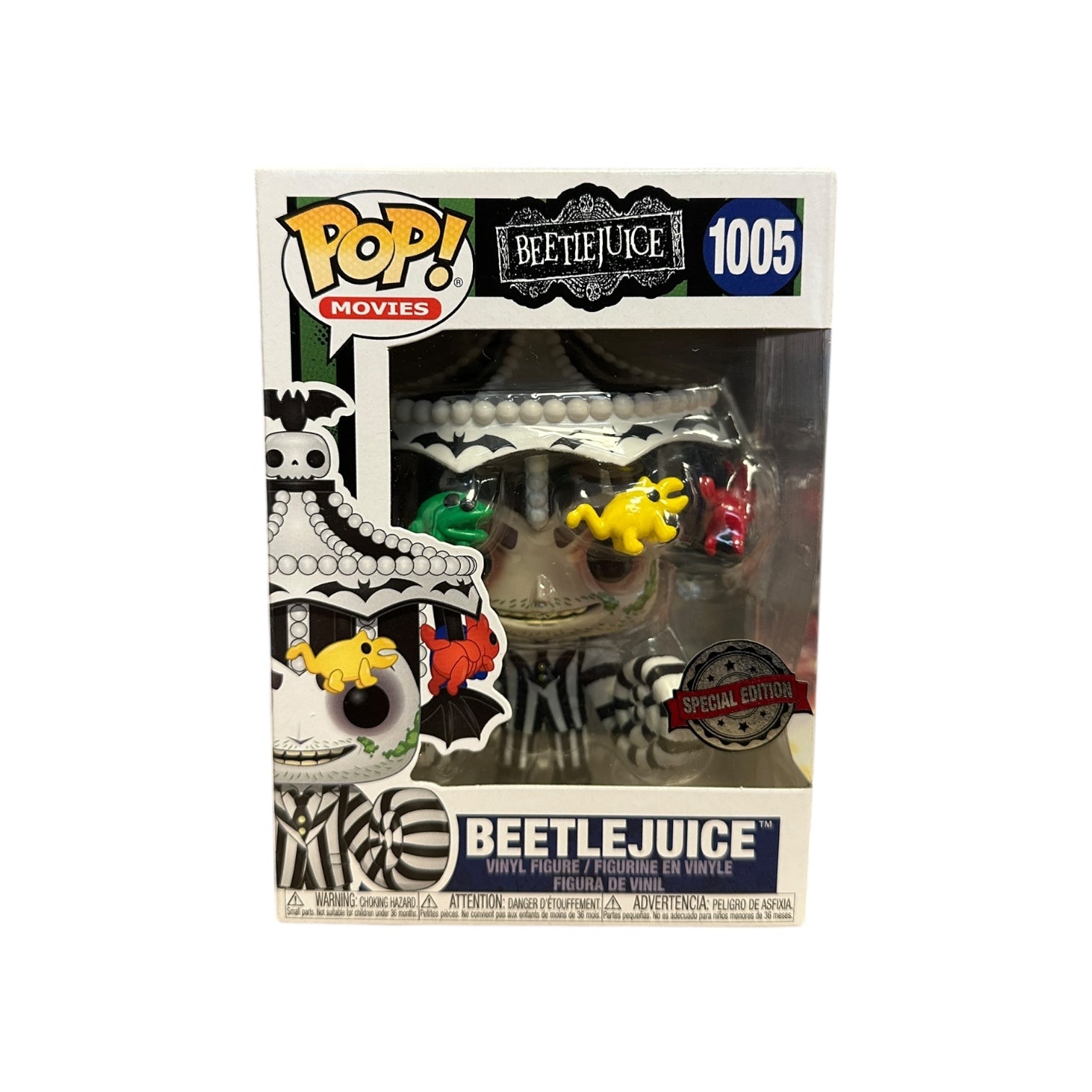 Beetlejuice #1005 (w/ Carousel) Funko Pop! - Beetlejuice - Special Edition Front