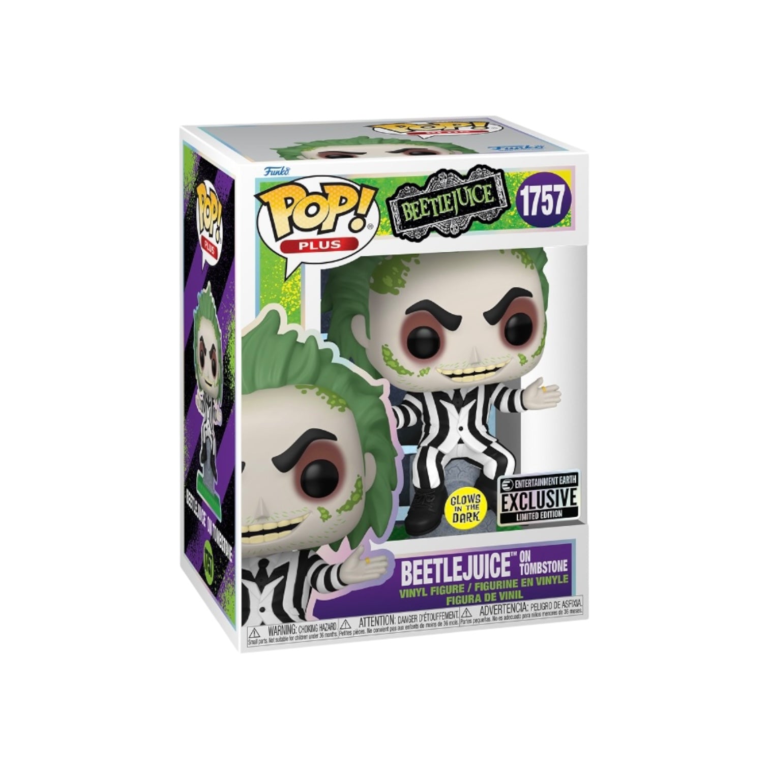 Beetlejuice on Tombstone (Glows in the Dark) | Funko Pop! Plus 