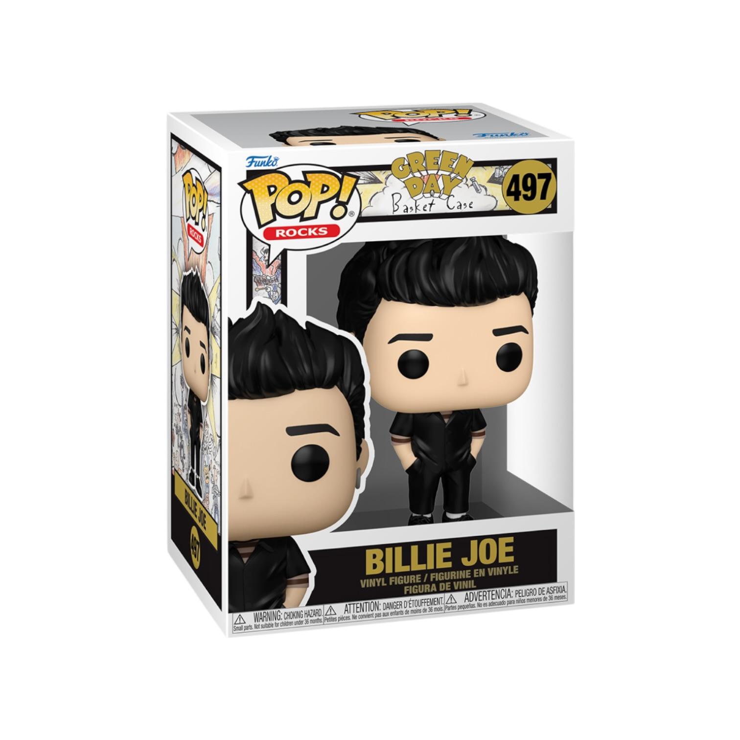 Funko Pop! Rocks vinyl figure packaging with 'Billie Joe' on a white background