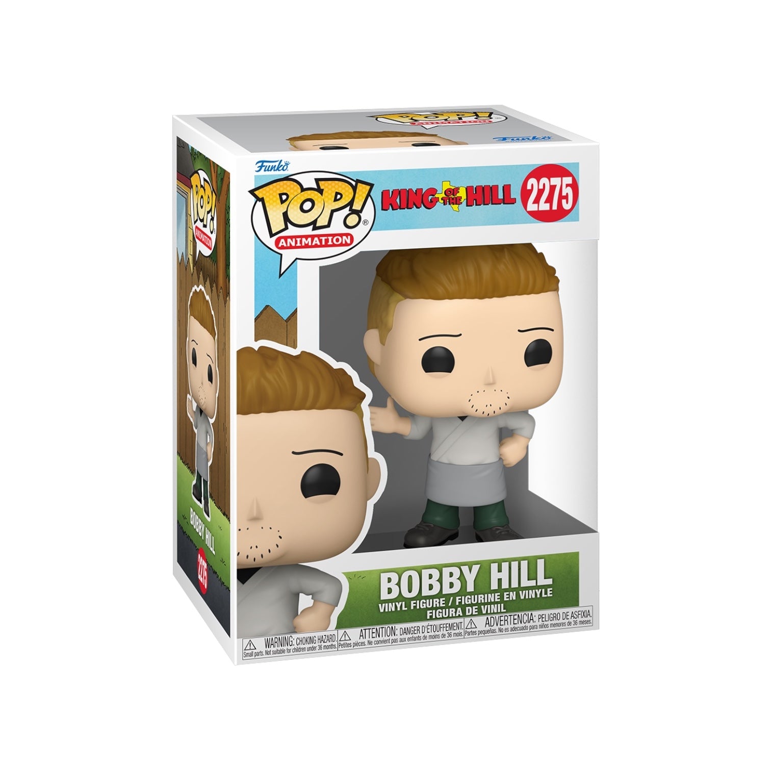 Funko Pop! vinyl figure packaging of Bobby Hill from King of the Hill