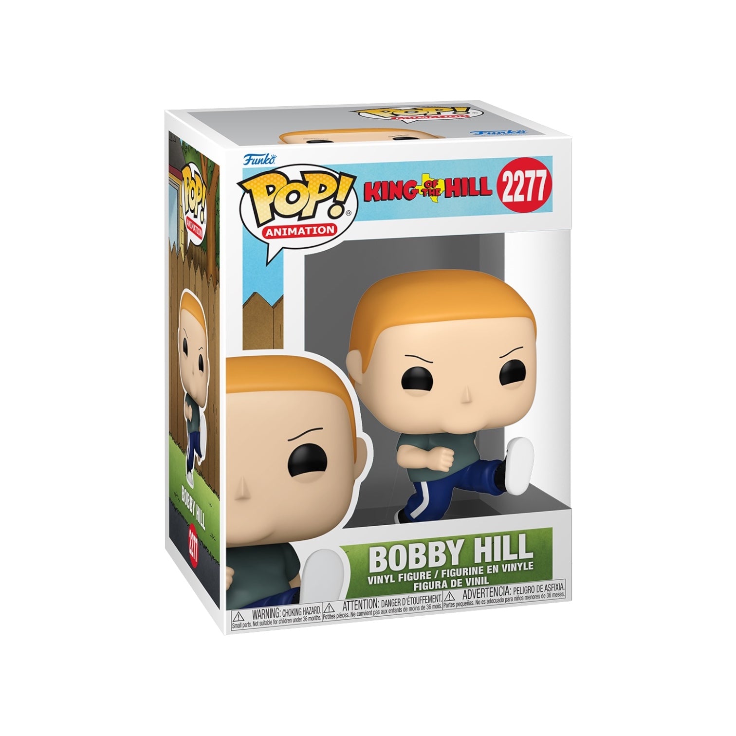 Funko Pop! vinyl figure packaging of Bobby Hill from King of the Hill