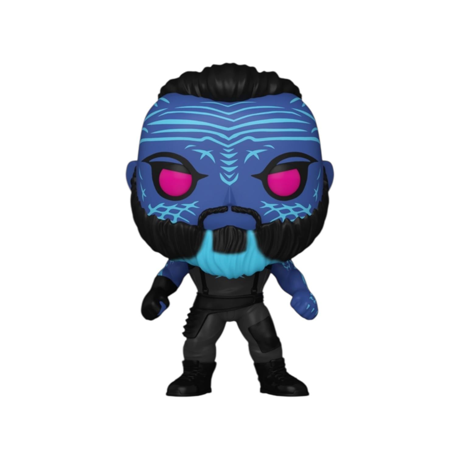 Funko Pop! vinyl figure with blue and black design on a white background