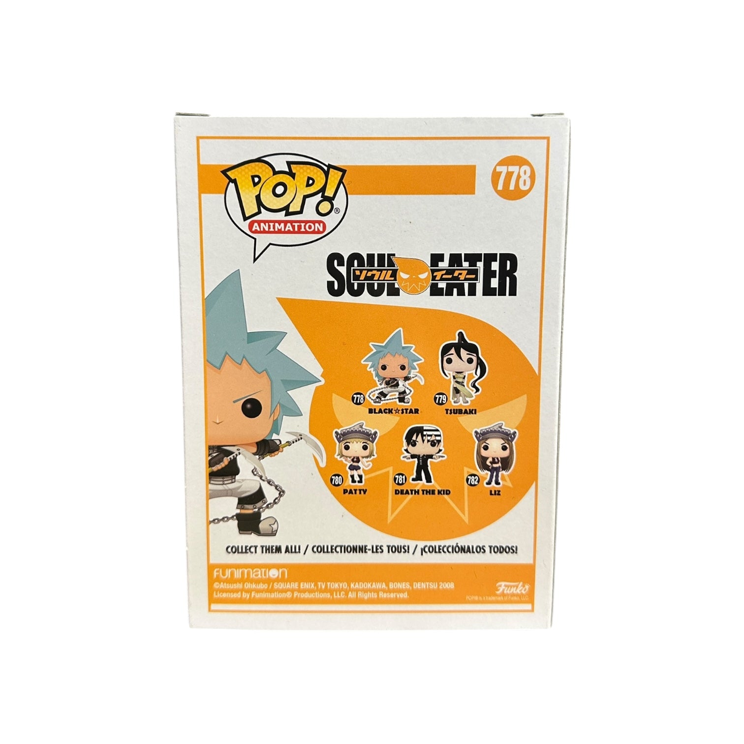 Brittney Karbowski Signed Black Star #778 Funko Pop! - Soul Eater - 7BAP Signature Series 2021 LE75 Pcs Back