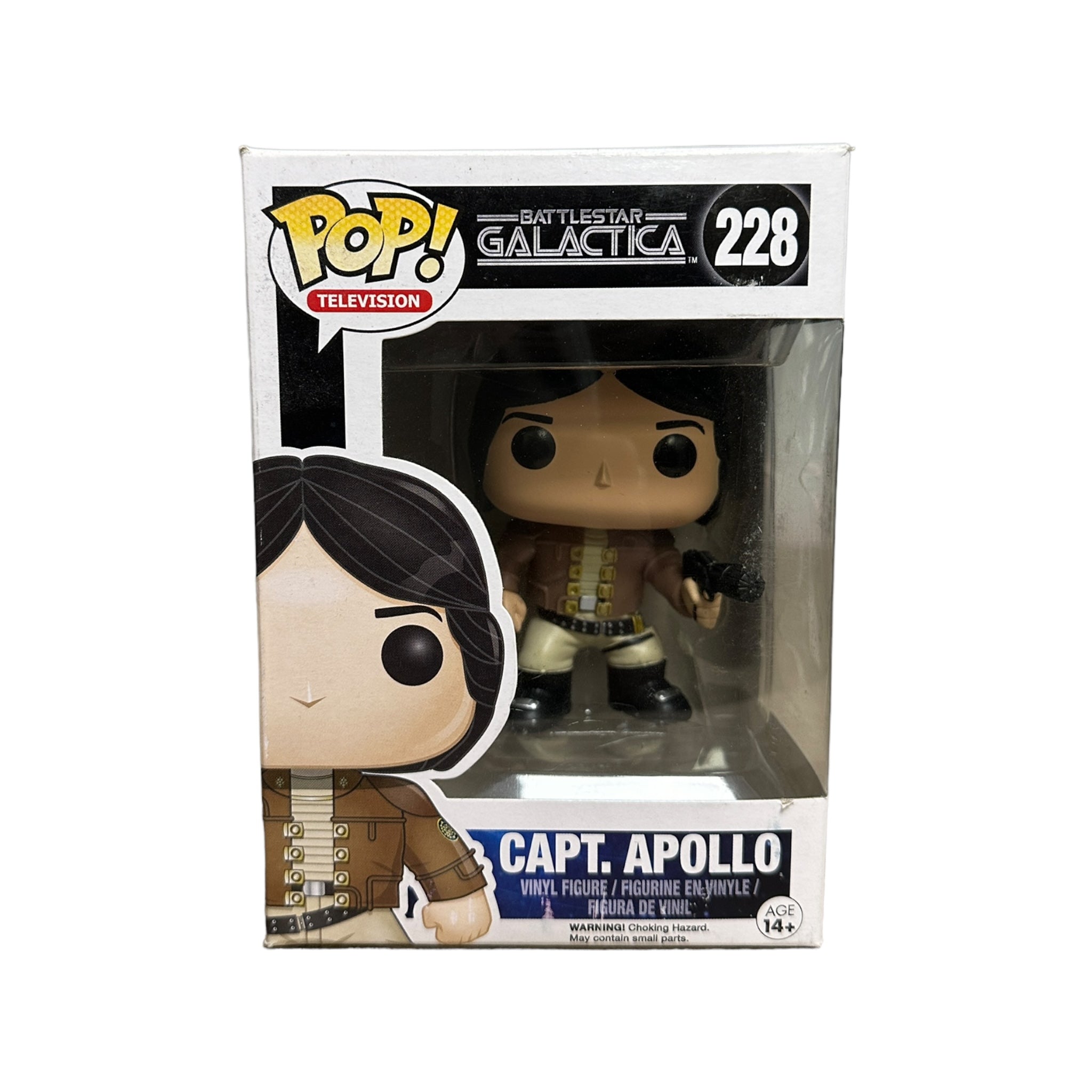 Capt. Apollo Funko Pop! from Battlestar Galactica, 2015 release, rated 6.5/10. Perfect for fans and collectors alike!