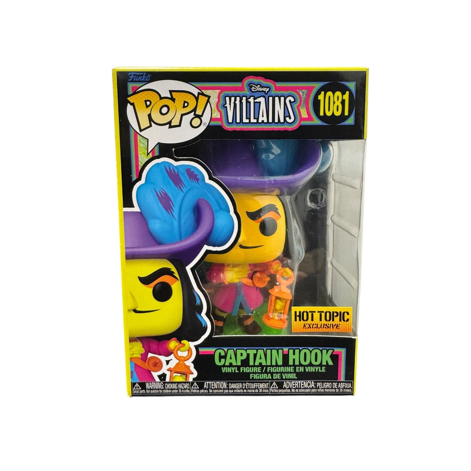 Captain Hook (Blacklight) Funko Disney Villains Hot Topic