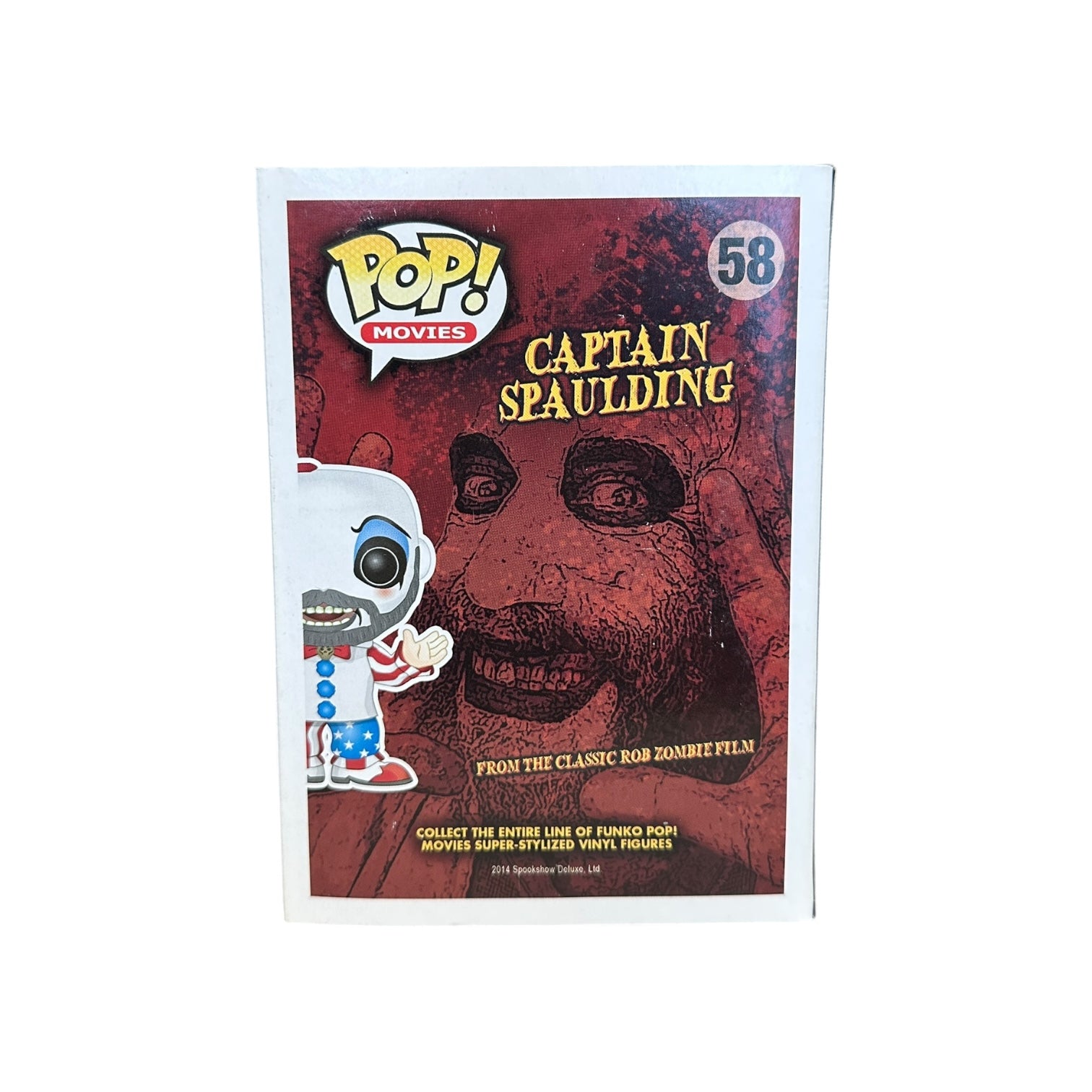 Captain Spaulding #58 Funko Pop! - House of 1000 Corpses Back