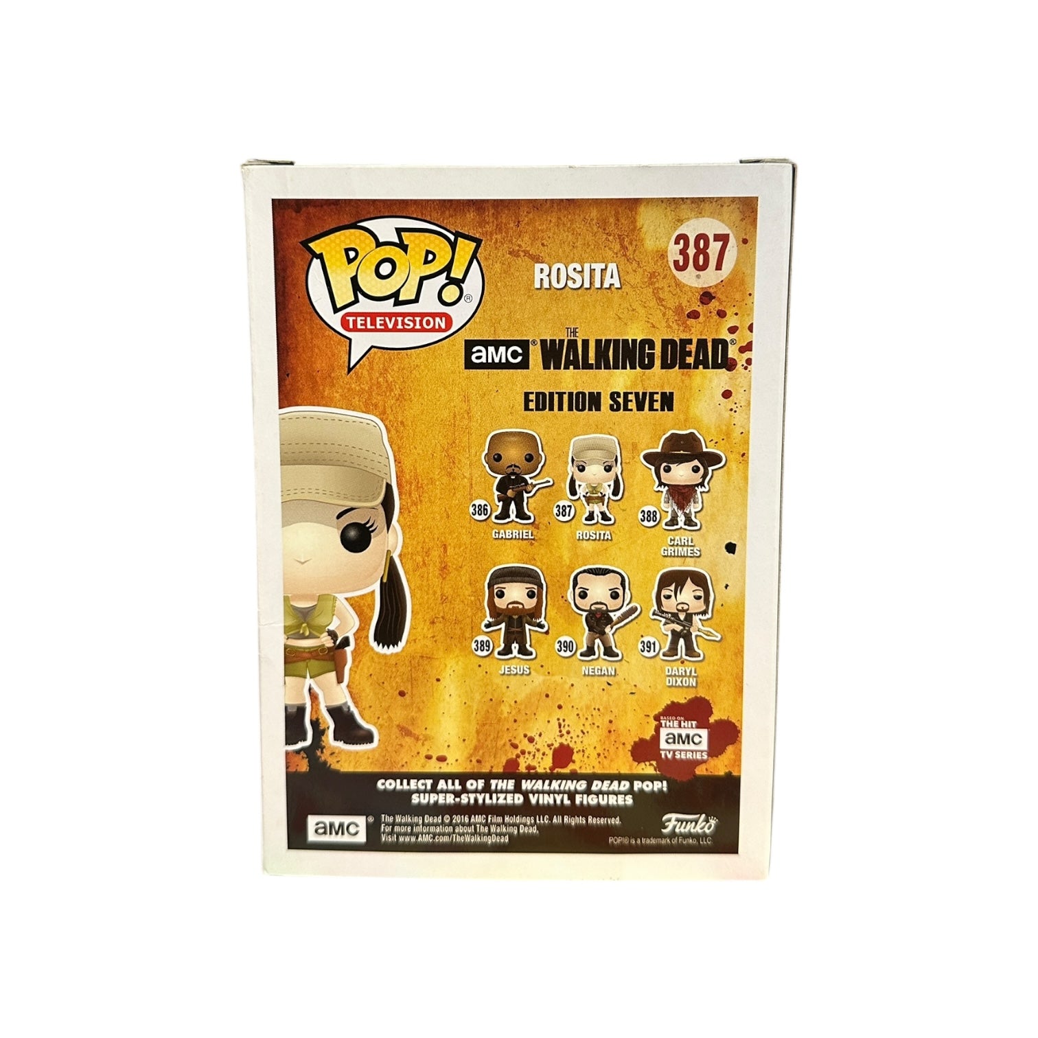Christian Serratos Signed Rosita #387 Funko Pop! - The Walking Dead Back