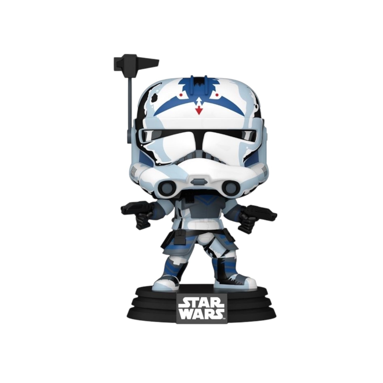 Clone trooper five retro style white blue and grey in colour