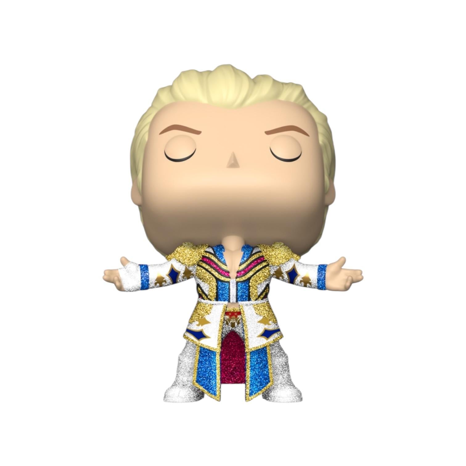 Funko Pop! vinyl figure with blonde hair and colorful outfit on a white background