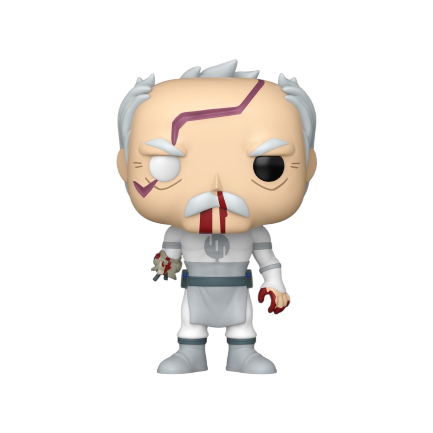 Funko Pop! vinyl figure of a character with white hair and a white outfit on a white background