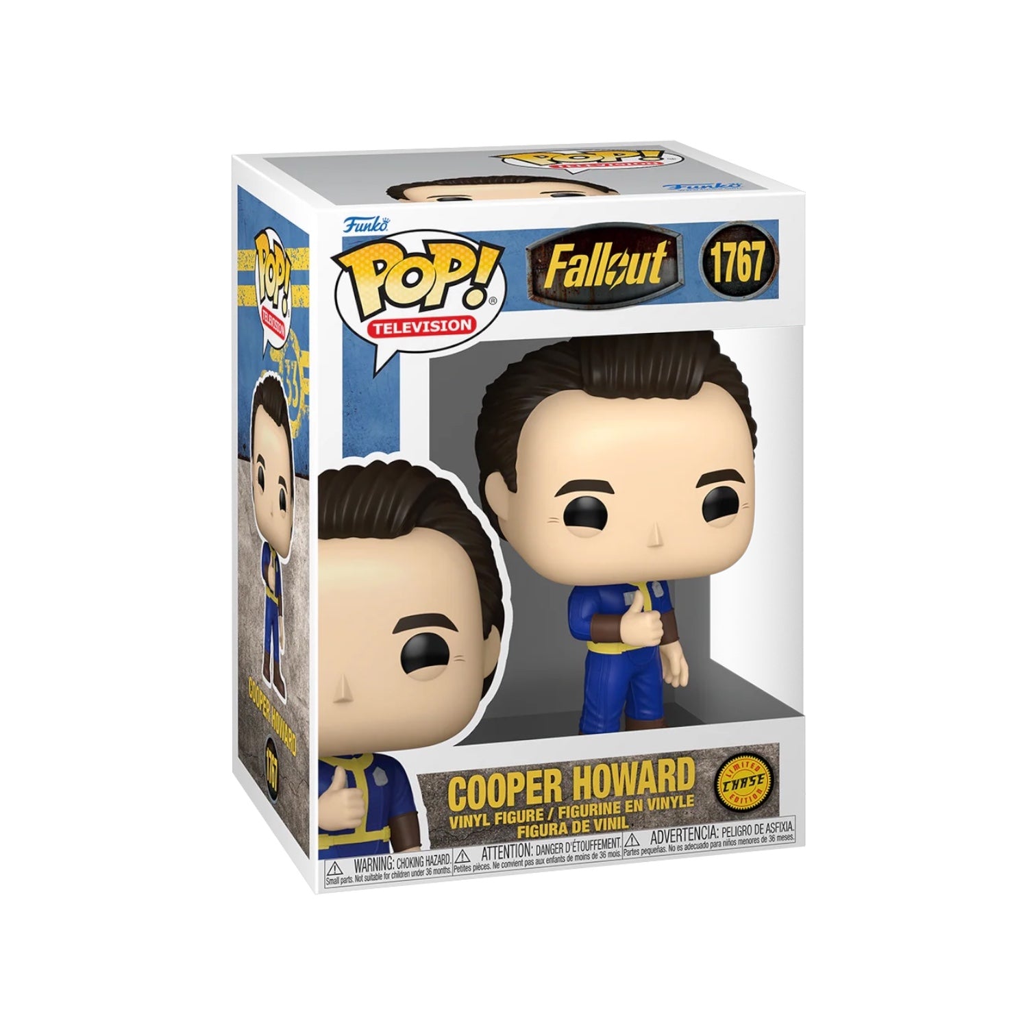 Funko Pop! vinyl figure packaging with 'Fallout' branding on a white background