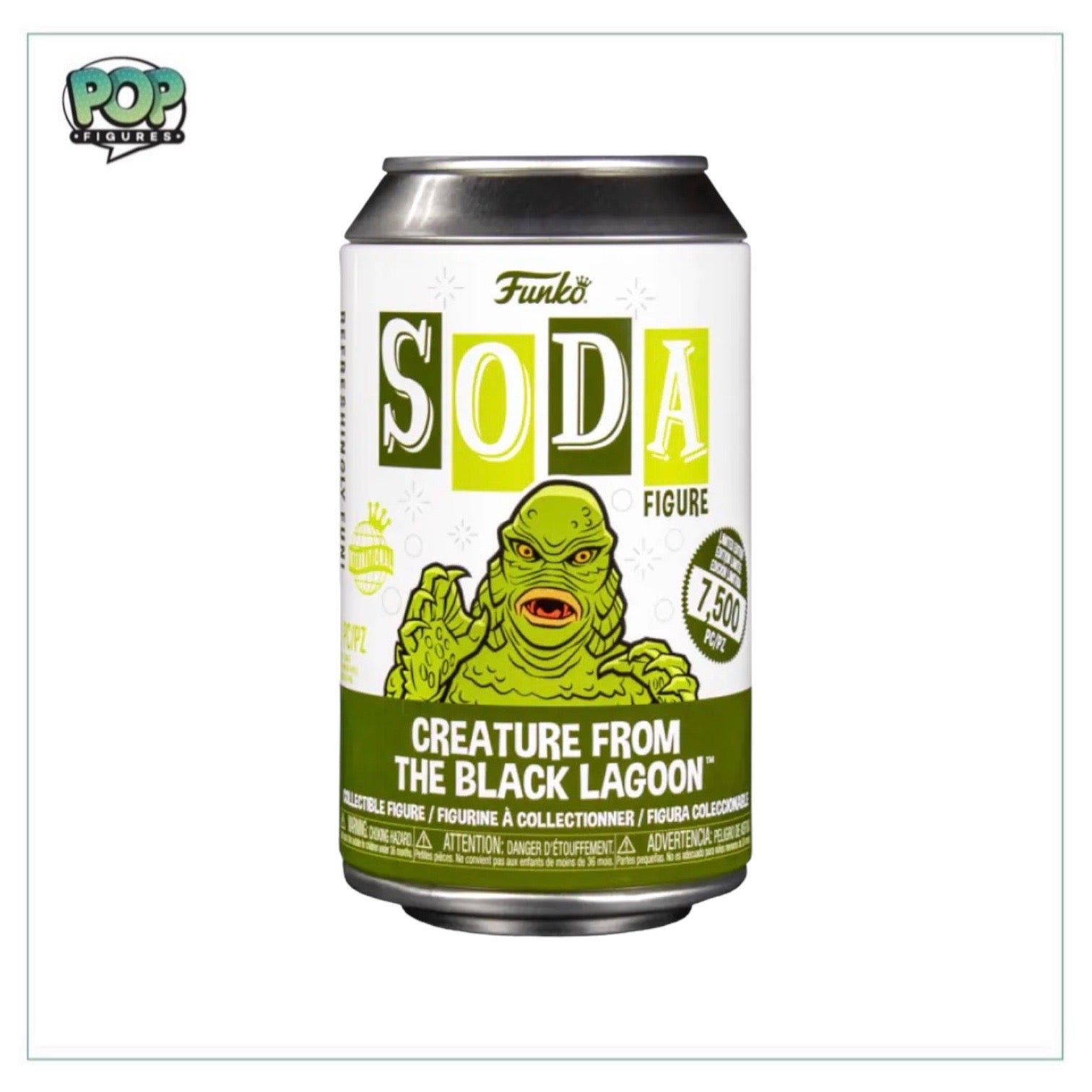 Vinyl figure of Creature From The Black Lagoon from Funko Soda, part of Universal Monsters, limited edition of 7500 pieces.