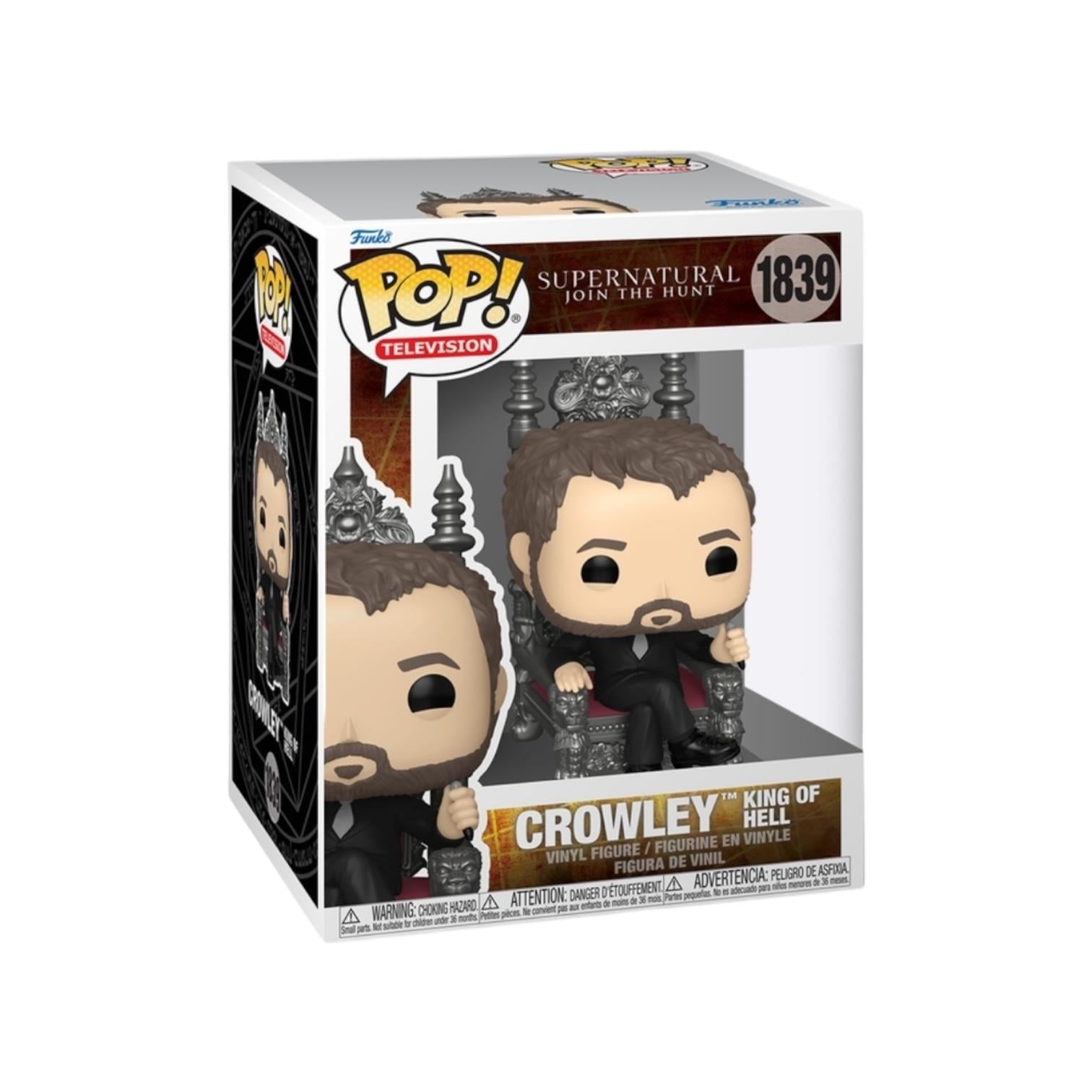 Funko Pop! vinyl figure of Crowley from Supernatural in packaging on a white background
