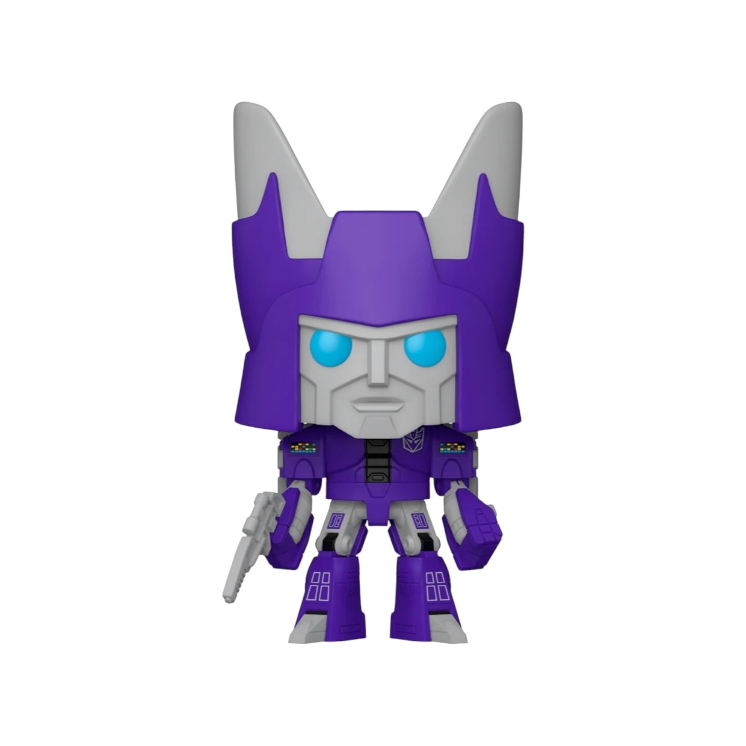 Cyclonus the purple and silver robotic Transformer in his robot form