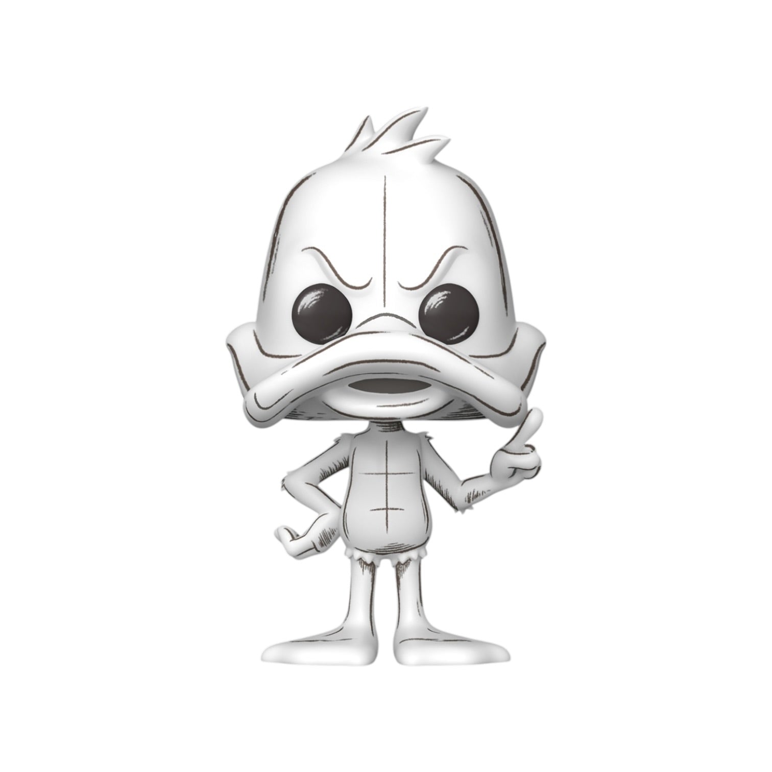 Animated character figure on a white background