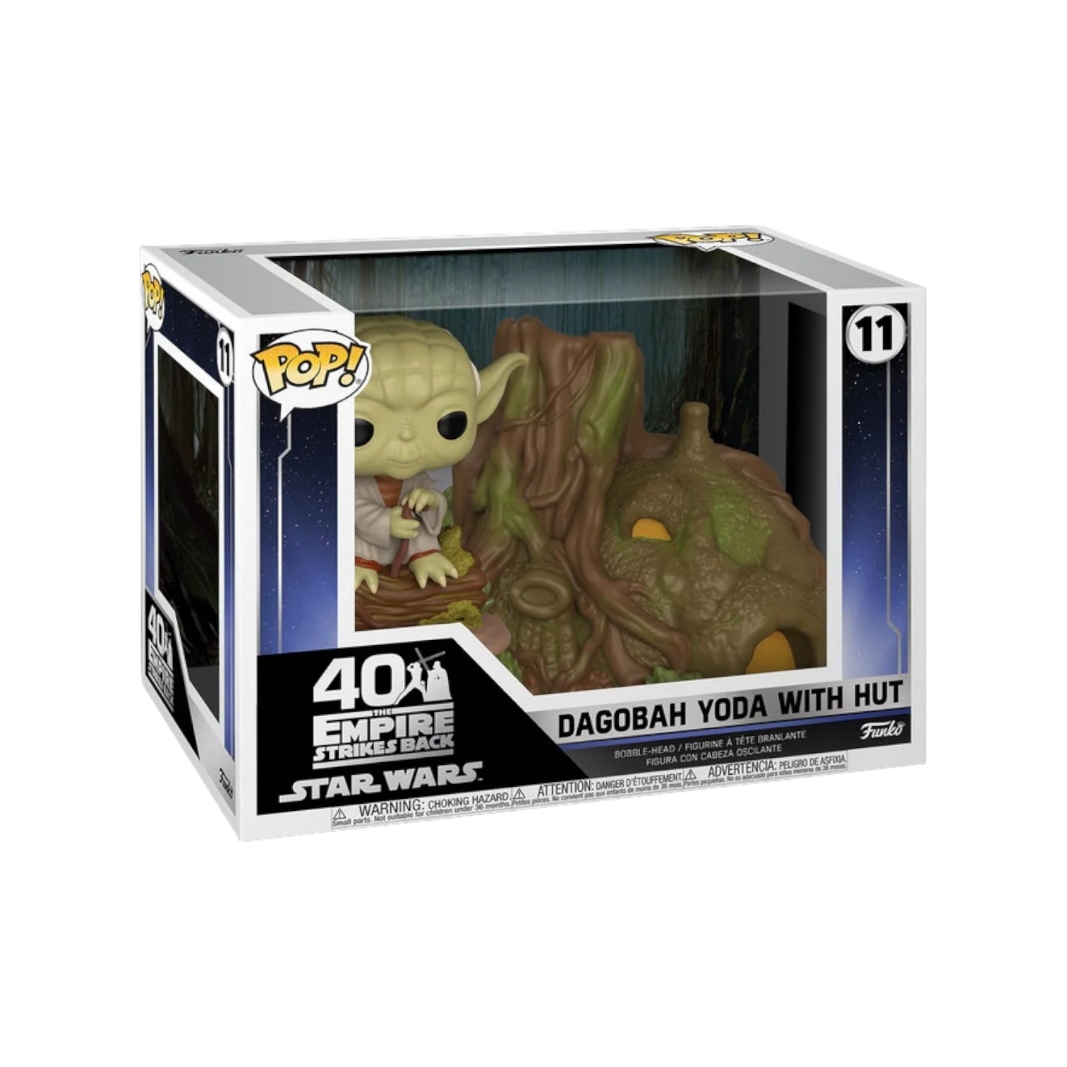 Funko Pop Town of Yoda on Dagobah with Hut #11, celebrating the 40th anniversary of Star Wars: The Empire Strikes Back.