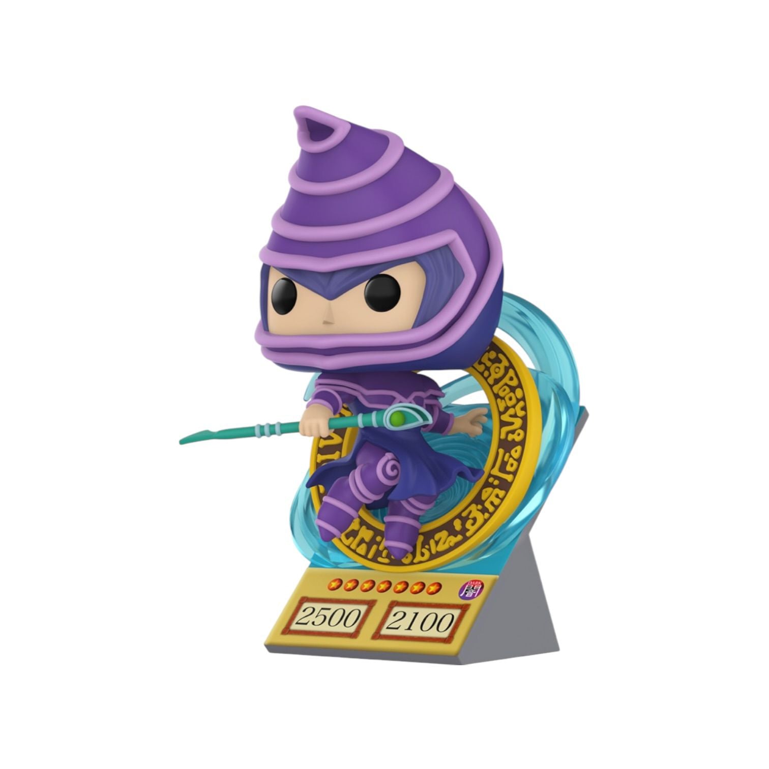 Ninjago character figurine with purple outfit and helmet on a white background