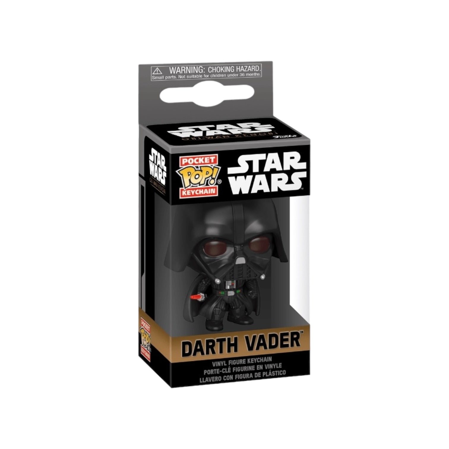 Darth Vader Pocket Pop keychain from Star Wars, showcasing the famous Sith Lord in a cute, mini collectible form.